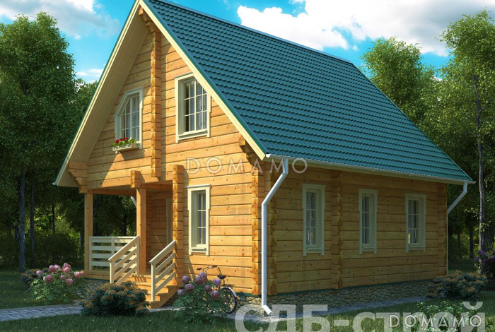 Дом из профилированного бруса ДПБ10