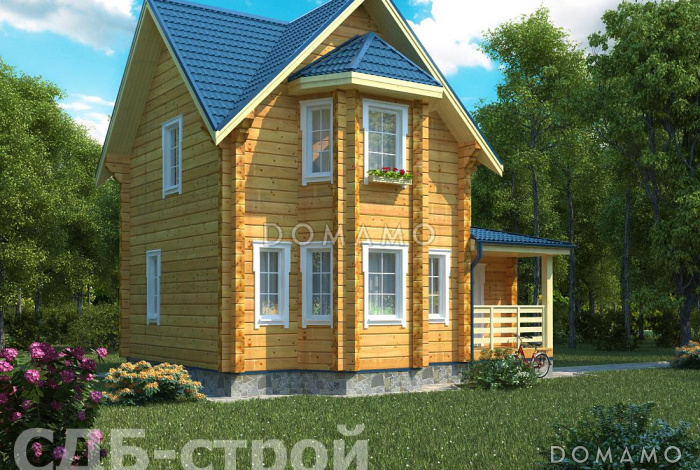 Дом из профилированного бруса ДПБ5