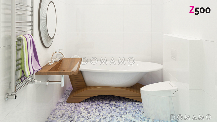 Проект одноэтажного дома из кирпича с выходом на террасу из гостиной и двух спален и с гаражом на два автомобиля