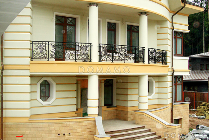 Проект коттеджа с бассейном и стеклянным куполом