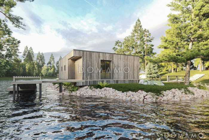 Проект банного комплекса со спа-зоной и двумя террасами