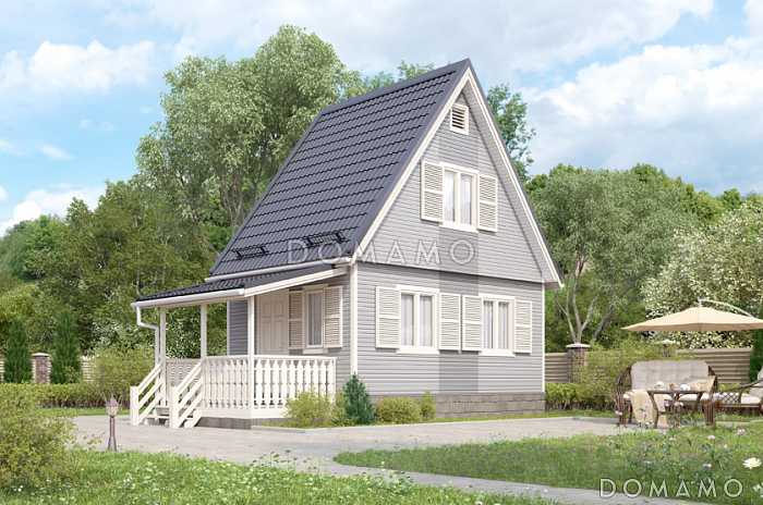 Проект дома со стенами из деревянного каркаса