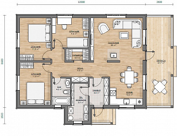 Оматало Классик / План 1 этажа