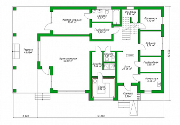 22-319 / План 1 этажа