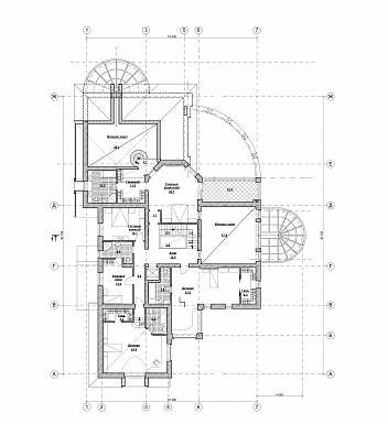 Проект просторного коттеджа в стиле модерн с бассейном и гаражом / План 2 этажа