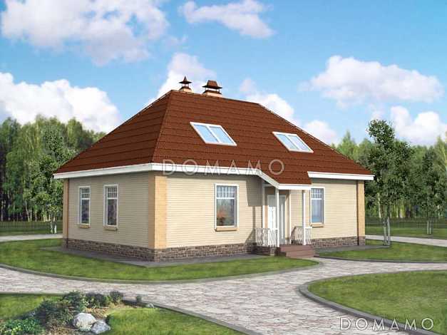 Проект дома для отдыха с баней и бассейном