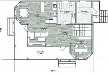 ДД-220 / План 1 этажа