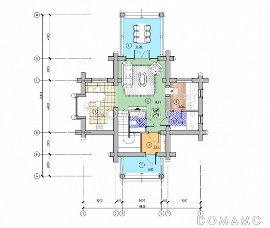 Бургон / План 1 этажа