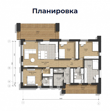 Мульти-Дом 14 П  / План 1 этажа