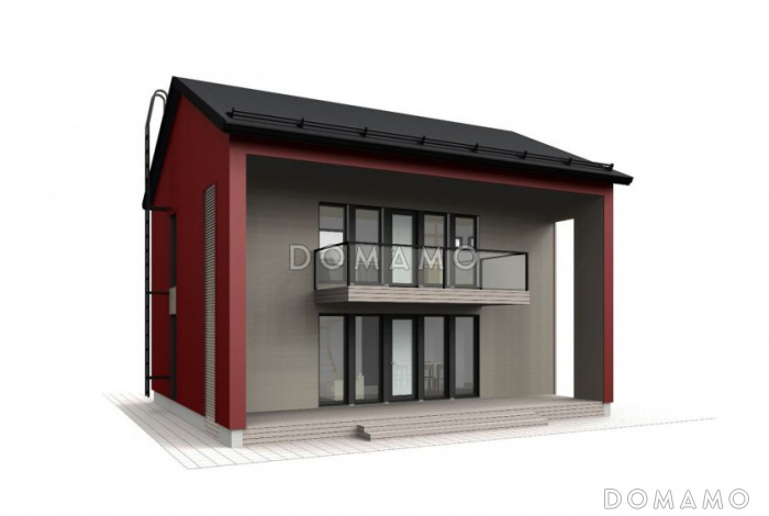 Проект стильного каркасного дома