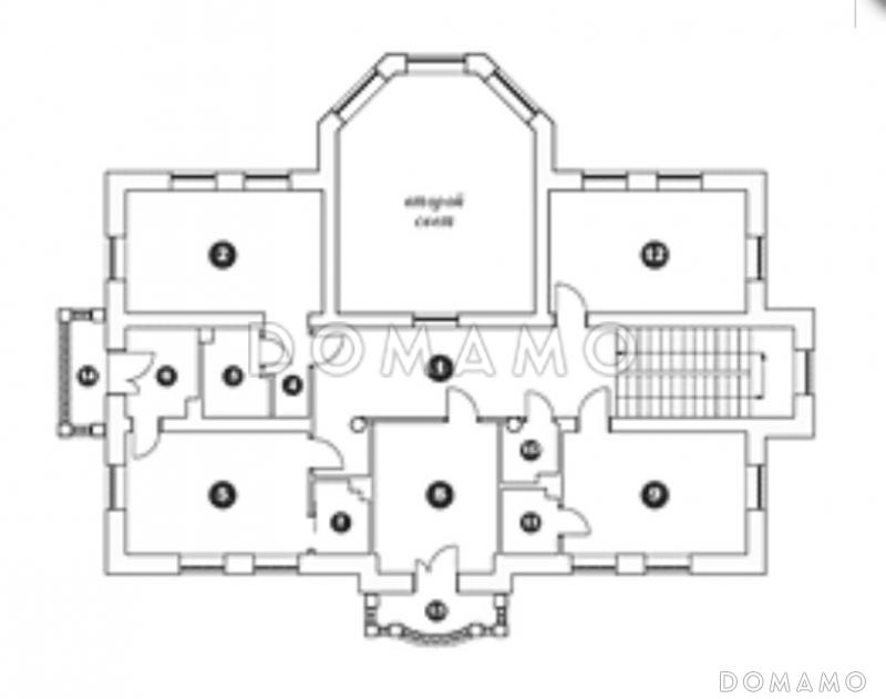 Проект дома в стиле барокко / План 2 этажа