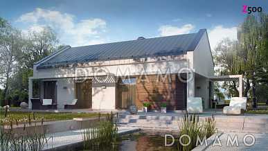 Проект одноэтажного дома из газобетона современного дизайна