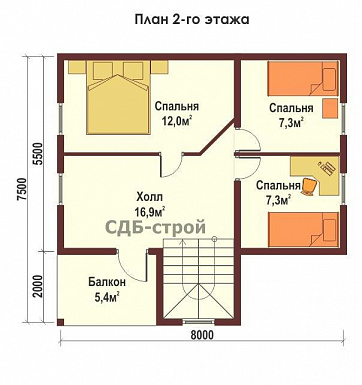 ДБР9 / План 2 этажа