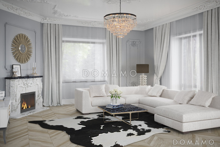 Проект двухэтажного дуплексного дома с крытой террасой