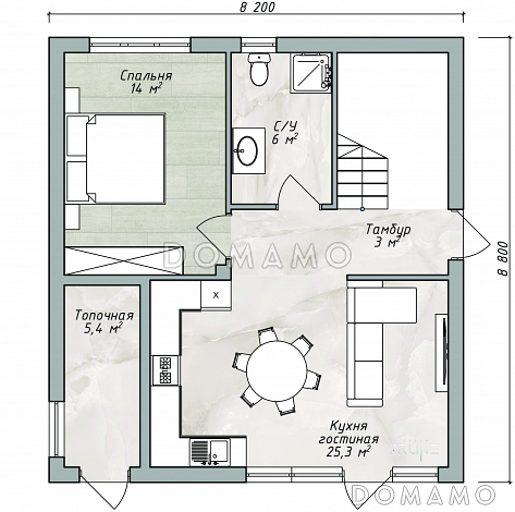Юпитер / План 1 этажа