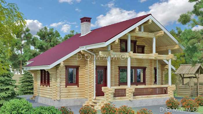 Проект маленького двухэтажного дома