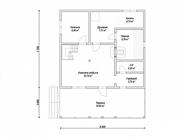 N-108 / План 1 этажа