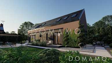 Проект загородного дома со вторым светом, гаражом, гостевой с санузлом на первом этаже