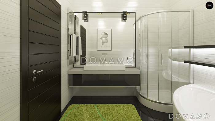 Проект двухэтажных домов-близнецов из газобетона с открытой террасой над большим гаражом 