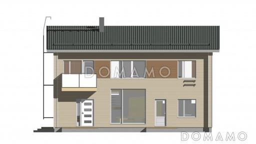 Проект каркасного дома в европейском стиле / Фасад 1