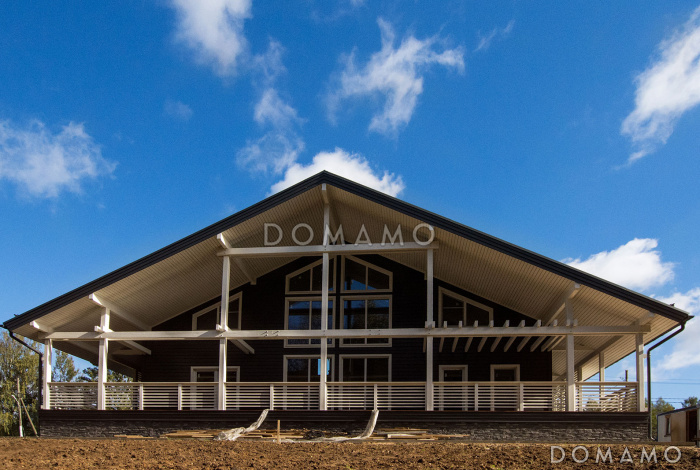 Проект каркасного дома в стиле шале