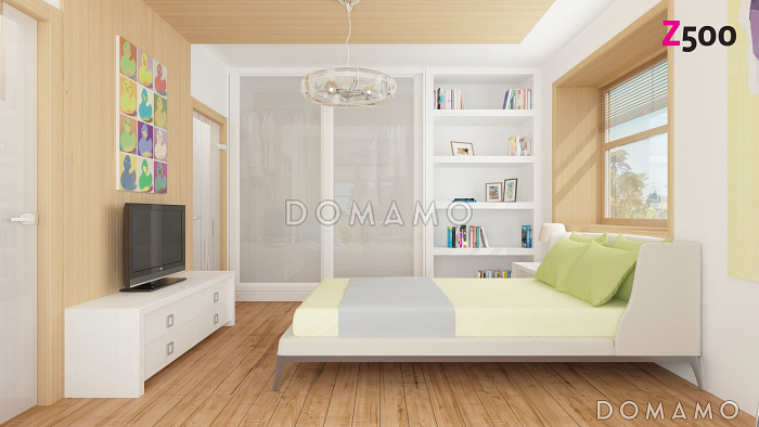 Проект двухэтажного дома из газобетона с эркером и балконом над ним, с тремя спальнями, кабинетом и гаражом