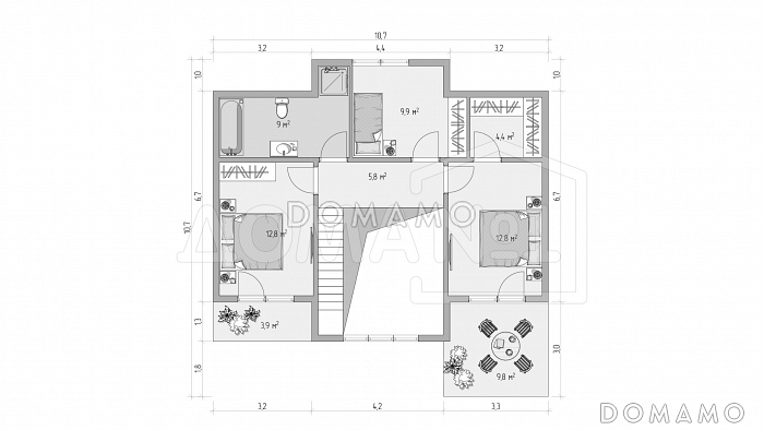 Импрессио / План 2 этажа
