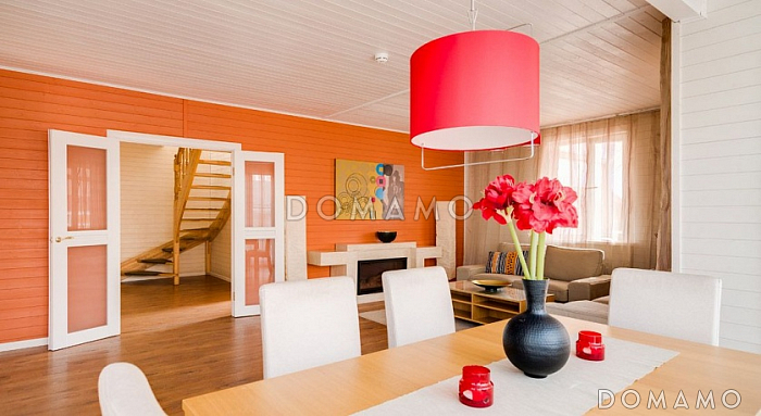 Проект каркасного дома 10х10 с топочной