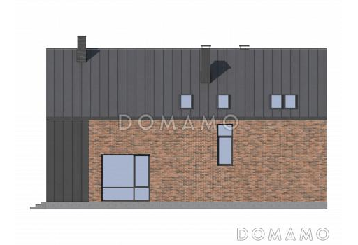 Проект дома в стиле барнхаус со вторым светом и лаунж-зоной наверху / Фасад 4