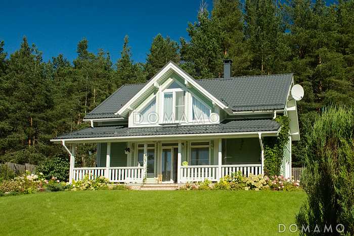 Проект каркасного дома с мансардой