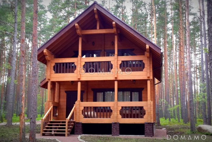 Проект одного из самых популярных домов из клееного бруса