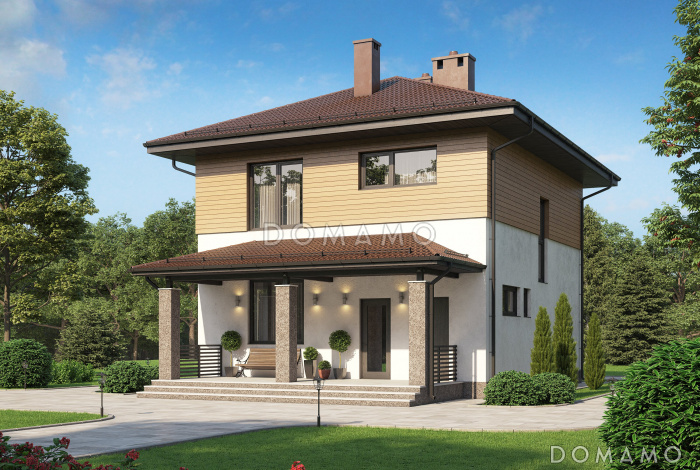 Проект двухэтажного дома из газобетона до 150 кв.м