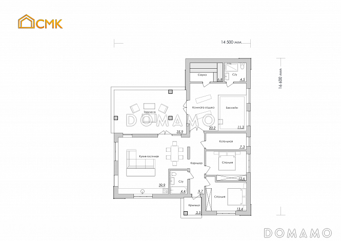 Одинцово / План 1 этажа
