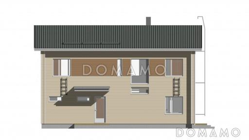 Проект каркасного дома в европейском стиле / Фасад 3