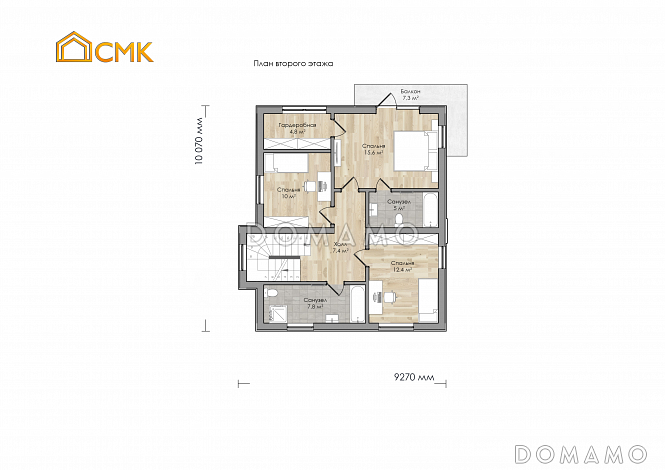 Индустриальный / План 2 этажа