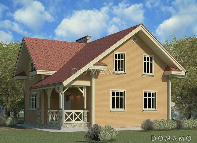 Проект одноэтажного дома с мансардой и подвалом