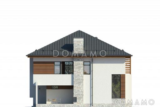 Проект загородного дома в стиле финского минимализма / Фасад 4