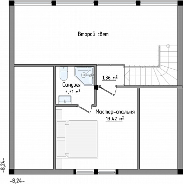 SCANDI 76 / План 2 этажа