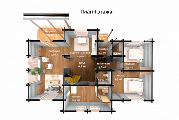 Байкал / План 1 этажа