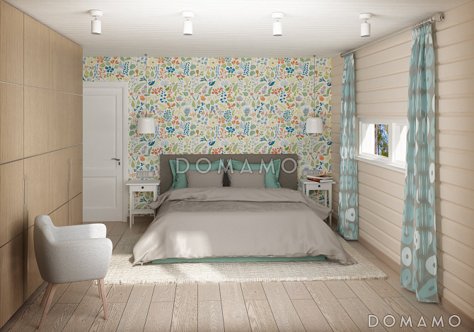 Проект небольшого каркасного дома со вторым светом