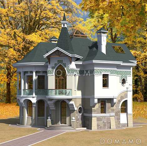 Проект компактного коттеджа в стиле модерн