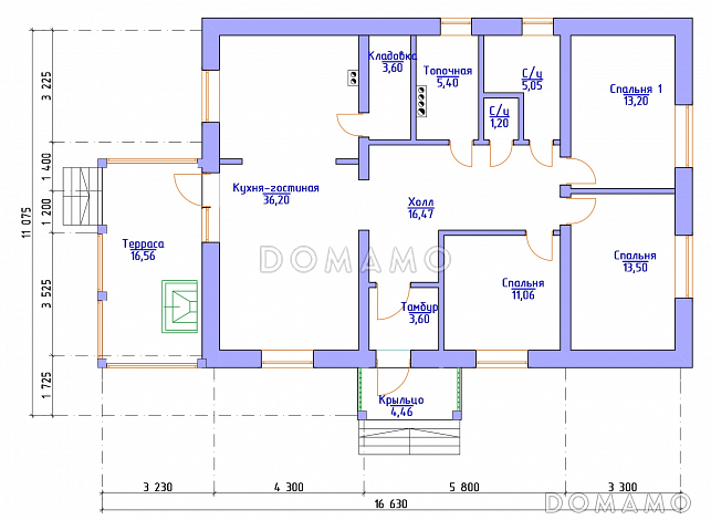 Давир -11  / План 1 этажа