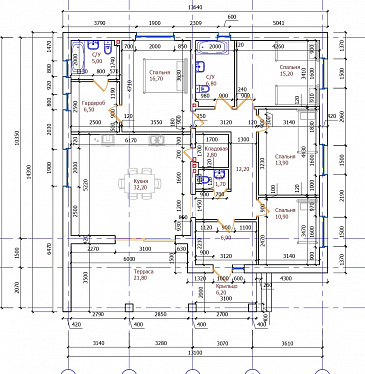 Проект 414 / План 1 этажа