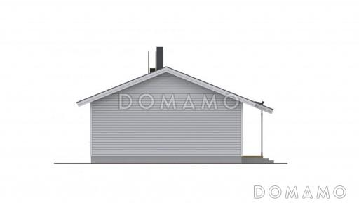 Проект одноэтажного дома с 3 спальнями / Фасад 2