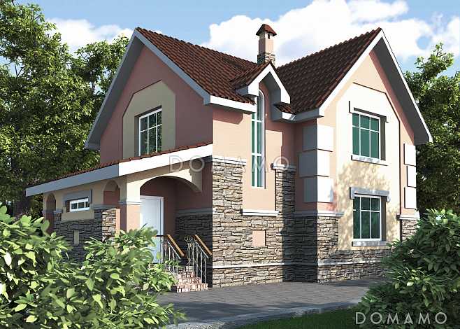 Проект дома по технологии ЛСТК с простой и удобной планировкой