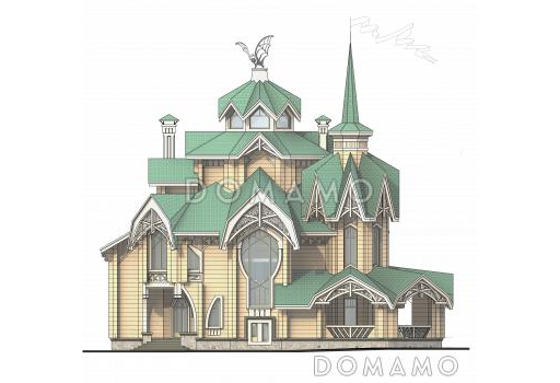 Коттедж с причудливыми башенками / Фасад 1