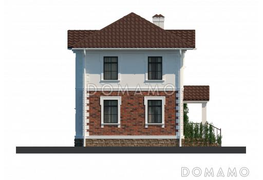 Проект небольшого двухэтажного особняка с парадным фасадом / Фасад 2