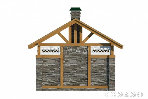 Проект беседки / Фасад 1