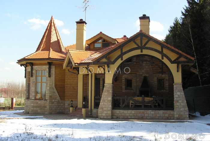 Проект бани с мансардным этажом