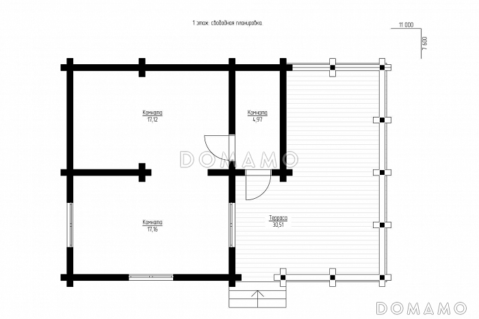 Баня  / План мансардного этажа